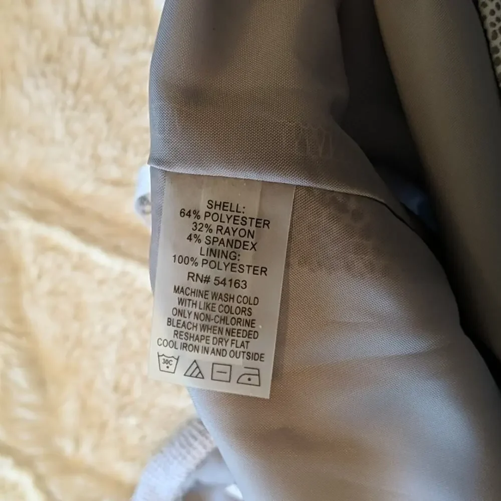 NWOT Calvin Klein Light Gray Pencil Skirt, 10